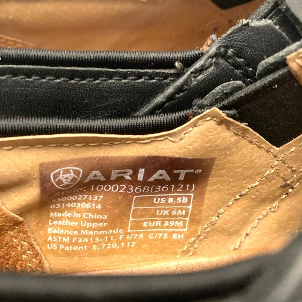 Ariat Steel Toe Clogs Black Leather Women's 8.5 Work Slip Resistant Comfort - Picture 5 of 12